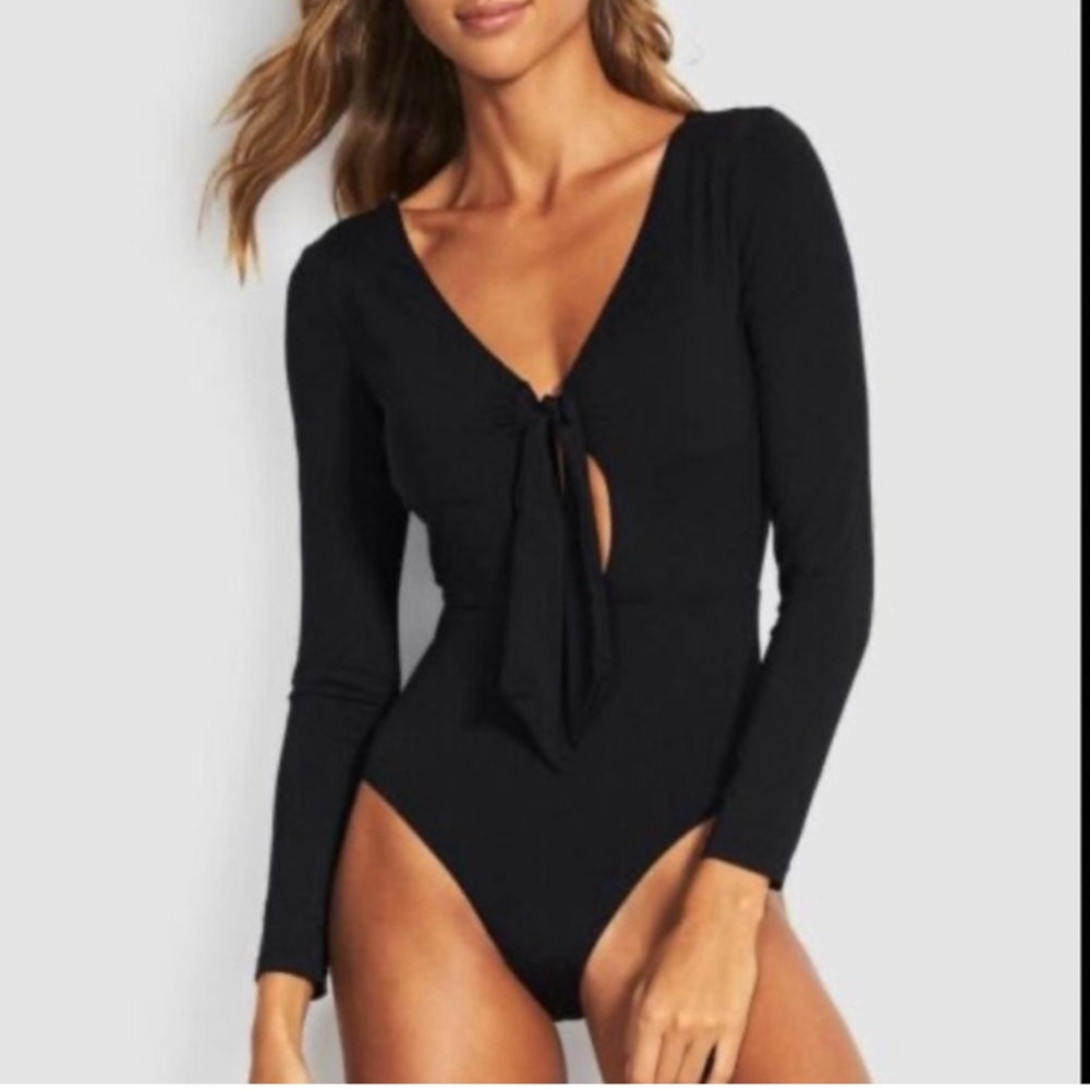 Seafolly Surf Suit Long Sleeve Black size US 8